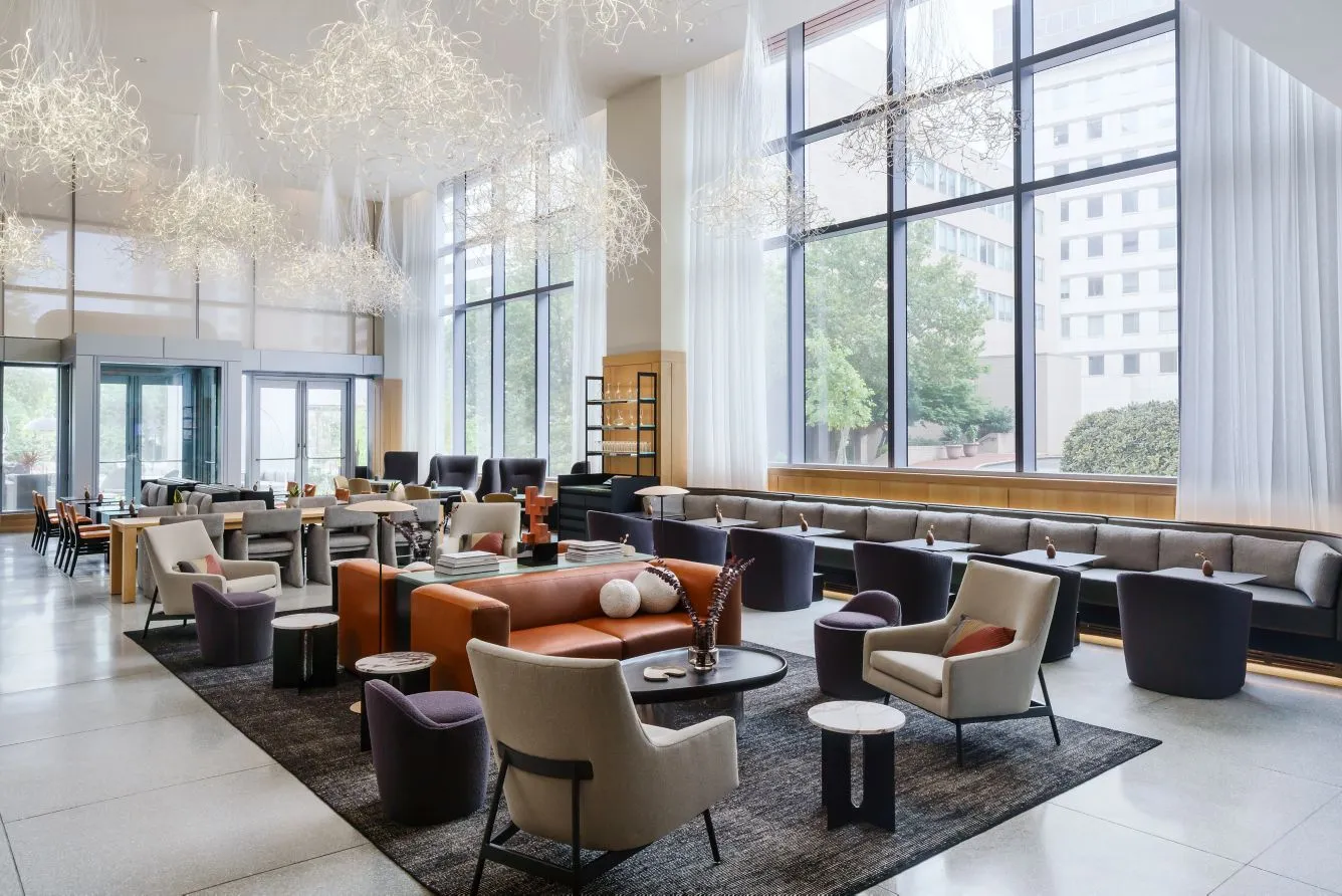 Lobby area of AC Hotel Bethesda Downtown