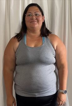 Lacy lost 40 lbs — before