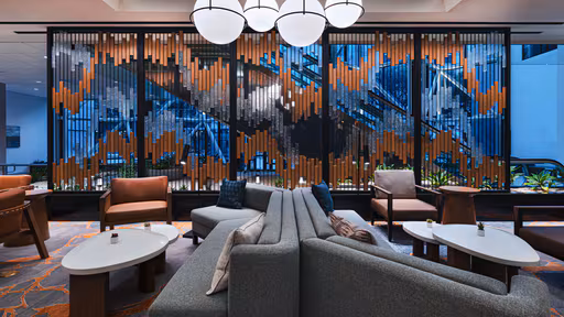 A photo of the lobby of Houston Marriott Medical Center/Museum District