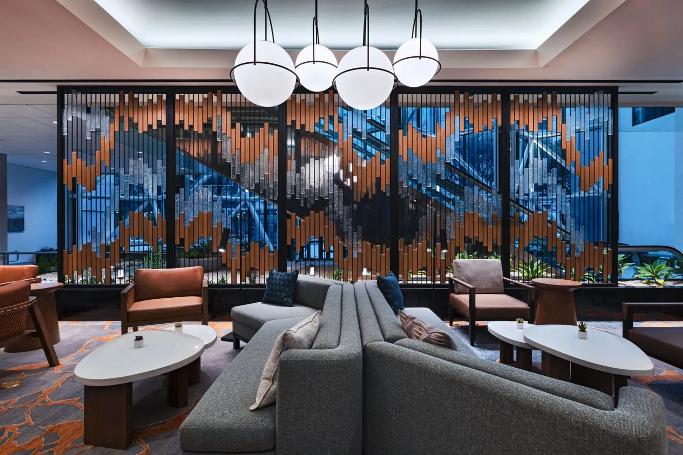 A photo of the lobby of Houston Marriott Medical Center/Museum District