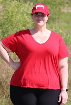 Michelle lost 62 lbs — before
