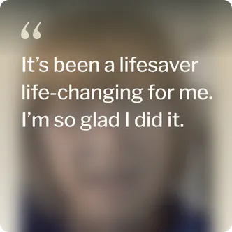 Doreen, at 73, regained energy to keep up with her nine grandchildren through ESG