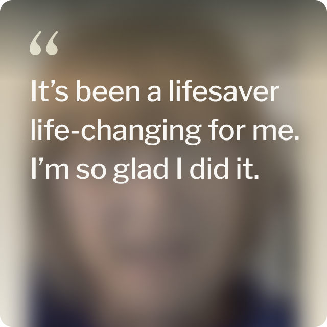 Quote from Doreen, an ESG Stomach Tightening® patient