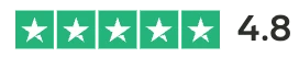 Trustpilot rating 4.8 out of 5